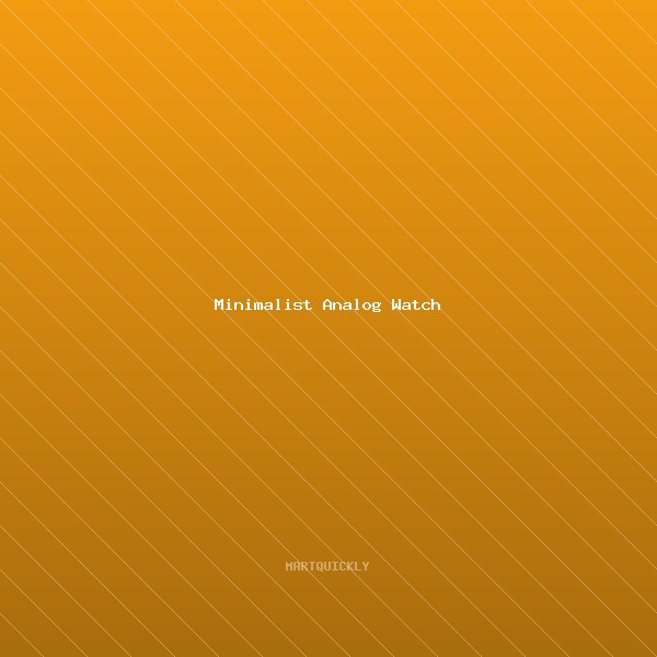 Minimalist Analog Watch
